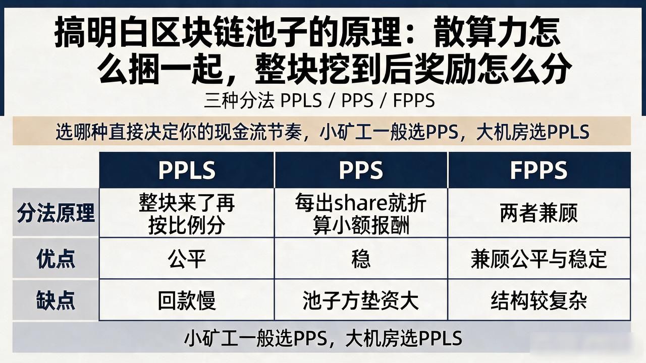 区块链矿池算力共享_区块链池子的原理_PPLS PPS FPPS奖励机制